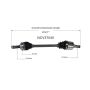 GSP NCV37045 09-12 Hyundai Elantra (Hatchback - 2.0) CV Axle Assembly  - Front Left