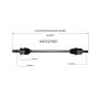 GSP NCV37051 10-13 Hyundai Tucson CV Axle Assembly  - Rear Left