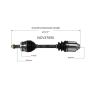 GSP NCV37055 2011 Hyundai Azera (3.3) CV Axle Assembly  - Front Right