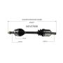GSP NCV37056 2011 Hyundai Azera (3.3) CV Axle Assembly  - Front Left