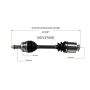 GSP NCV37058 12-17 Hyundai Azera CV Axle Assembly  - Front Right