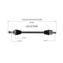 GSP NCV37059 07-09 Hyundai Santa Fe CV Axle Assembly  - Rear