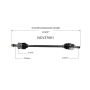 GSP NCV37061 13-18 Hyundai Santa Fe Sport CV Axle Assembly  - Rear Left