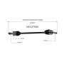 GSP NCV37062 Hyundai, Kia CV Axle Assembly  - Rear Right