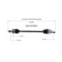 GSP NCV37063 14-15 Kia Sorento CV Axle Assembly  - Rear Left