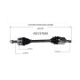 GSP NCV37065 11-12 Hyundai Sonata (2.4) CV Axle Assembly  - Front Left