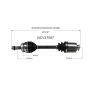 GSP NCV37067 11-14 Hyundai Sonata (2.0) CV Axle Assembly  - Front Right