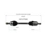 GSP NCV37068 11-14 Hyundai Sonata (2.0) CV Axle Assembly  - Front Left