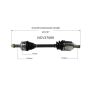 GSP NCV37069 Hyundai, Kia (2.4) CV Axle Assembly  - Front Left