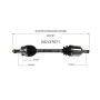 GSP NCV37071 Hyundai, Kia (2.0, 2.4) CV Axle Assembly  - Front Left