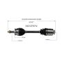 GSP NCV37074 Hyundai, Kia (2.0, 2.4 - AWD/FWD) CV Axle Assembly  - Front Right