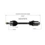 GSP NCV37075 Hyundai, Kia (3.3) CV Axle Assembly  - Front Right