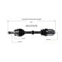 GSP NCV37076 07-09 Hyundai Santa Fe (2.7, 3.3 - AWD/FWD) CV Axle Assembly  - Front Right