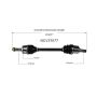 GSP NCV37077 12-17 Hyundai Accent CV Axle Assembly  - Front Left