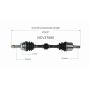 GSP NCV37080 Hyundai CV Axle Assembly  - Front Left