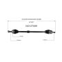 GSP NCV37089 Hyundai, Kia (1.8, 2.0) CV Axle Assembly  - Front Right