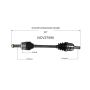 GSP NCV37090 12-17 Hyundai Accent CV Axle Assembly  - Front Left