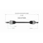 GSP NCV37099 09-11 Hyundai Genesis 3.8 CV Axle Assembly  - Rear Left