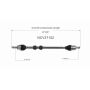 GSP NCV37102 Hyundai (2.0) CV Axle Assembly  - Front Right