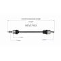 GSP NCV37103 Hyundai CV Axle Assembly  - Rear Left