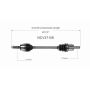 GSP NCV37106 Hyundai (2.0) CV Axle Assembly  - Front Left