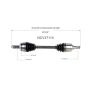 GSP NCV37114 16-18 Hyundai Tucson (1.6 - AWD) CV Axle Assembly  - Front Left