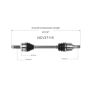 GSP NCV37115 16-18 Hyundai Tucson (1.6 - FWD) CV Axle Assembly  - Front Left