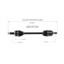 GSP NCV37124 16-21 Hyundai Tucson (2.0 - FWD) CV Axle Assembly  - Front Left
