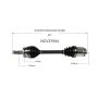 GSP NCV37504 Hyundai (2.7 - AWD/FWD) CV Axle Assembly  - Front Right