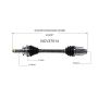 GSP NCV37514 Hyundai, Kia (2.5, 2.7) CV Axle Assembly  - Front Right