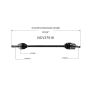 GSP NCV37516 95-99 Hyundai Accent CV Axle Assembly  - Front Right