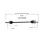 GSP NCV37526 Dodge, Hyundai CV Axle Assembly  - Front Right