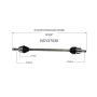 GSP NCV37530 Hyundai, Kia (2.0) CV Axle Assembly  - Front Right