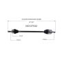 GSP NCV37532 Hyundai CV Axle Assembly  - Front Right