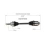 GSP NCV37535 04-06 Hyundai Santa Fe (3.5 - FWD) CV Axle Assembly  - Front Right