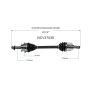 GSP NCV37538 01-04 Hyundai Santa Fe (2.4, 2.7 - 4WD/FWD) CV Axle Assembly  - Front Left