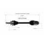 GSP NCV37549 01-06 Hyundai Santa Fe (2.7, 3.5 - 4WD/FWD) CV Axle Assembly  - Front Right