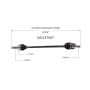 GSP NCV37557 00-05 Hyundai Accent (1.5, 1.6) CV Axle Assembly  - Front Right