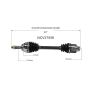 GSP NCV37558 03-08 Hyundai Tiburon CV Axle Assembly  - Front Right