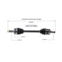 GSP NCV37563 06-08 Hyundai Sonata (2.4) CV Axle Assembly  - Front Left