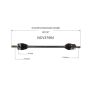 GSP NCV37564 06-07 Hyundai Sonata (2.4) CV Axle Assembly  - Front Right