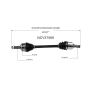 GSP NCV37569 07-10 Hyundai Elantra (Sedan - 2.0) CV Axle Assembly  - Front Left