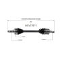 GSP NCV37571 06-09 Hyundai Sonata (2.4) CV Axle Assembly  - Front Left