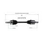 GSP NCV37578 Hyundai, Kia (2.4) CV Axle Assembly  - Front Left