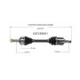 GSP NCV39001 91-96 INFINITI G20 CV Axle Assembly  - Front Left