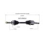 GSP NCV39004 INFINITI (Sedan) CV Axle Assembly  - Front Right