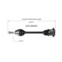 GSP NCV39005 03-08 INFINITI FX35 CV Axle Assembly  - Rear Left