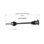 GSP NCV39006 03-08 INFINITI FX35 CV Axle Assembly  - Rear Right
