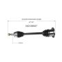 GSP NCV39007 INFINITI (3.7) CV Axle Assembly  - Rear Left