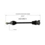 GSP NCV39011 INFINITI (3.7) CV Axle Assembly  - Front Left